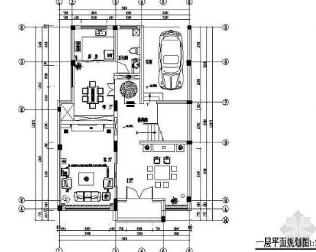 一套中式风格两层别墅施工图-1