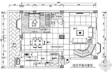 复式楼装修施工图-1