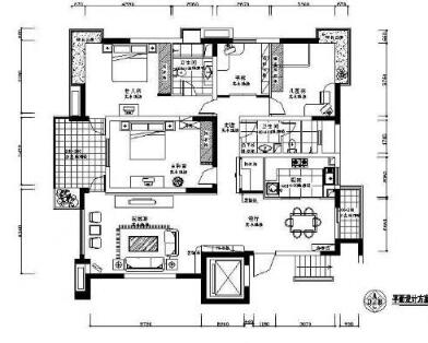 四居室家装施工图-1