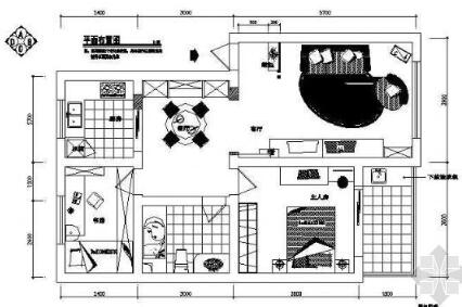 一套两居住宅装修图纸-1