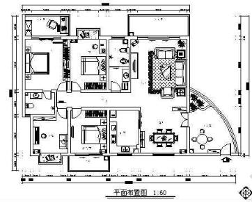 一套四室两厅住宅全套施工图-1
