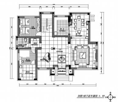 [宁波]某双层别墅装修图-1