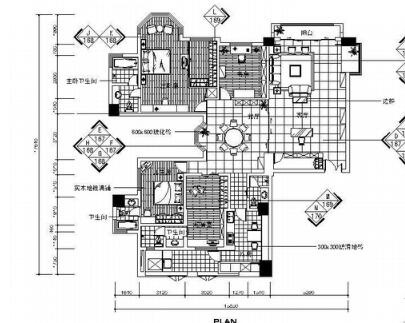 三居室C户型装修图-1