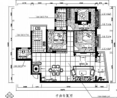 简约三居室内设计图-1