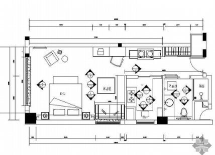 [威海]酒店式公寓样板房装修图Ⅲ-1