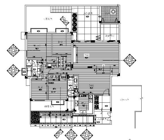 [无锡]某国际社区样板房B1四居室装修图-1