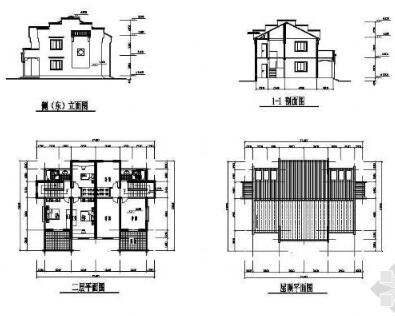 农村小康住宅方案带效果图-1