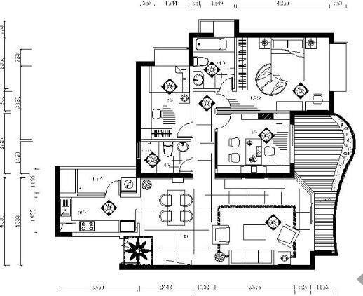 三居室设计方案-1