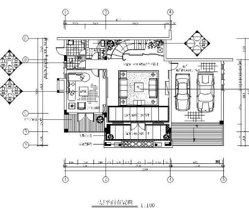 高档经典别墅样板间竣工图-1