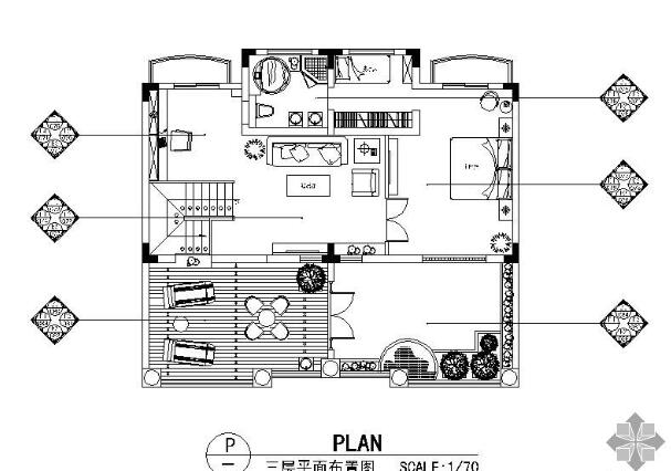 330㎡三层花园别墅装修图-1