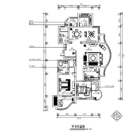 [诸暨]简欧风格四室两厅设计图纸(含效果)-1