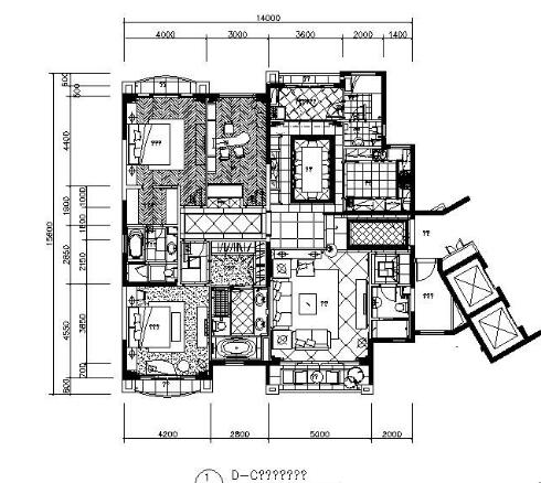 双层别墅欧式装修施工图-1