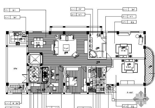 [上海]200㎡现代四居施工图-1