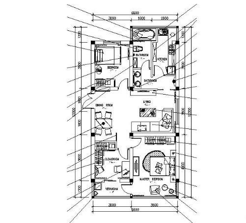 现代三居室内设计施工图（含效果）-1