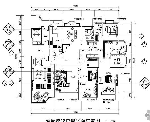 334㎡豪华欧式四居施工图（含实景）-1