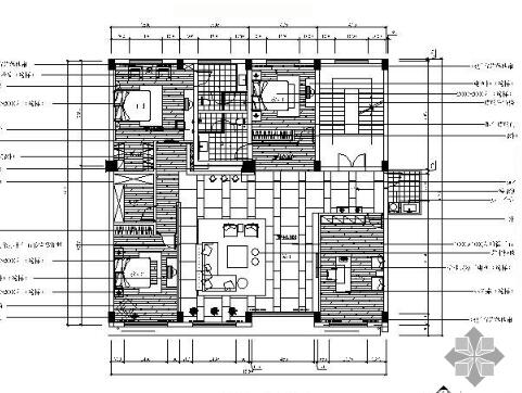 [杭州]216㎡后现代风格四居室装修图-1