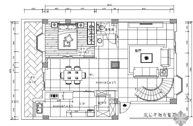 现代家居二层复式装修施工图-1