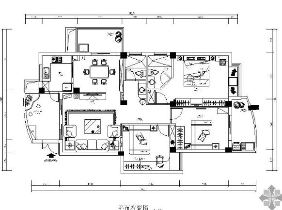 现代风格三居装修图-1