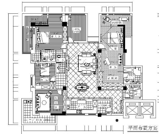 [长沙]经典五居室内装修图（含效果）-1