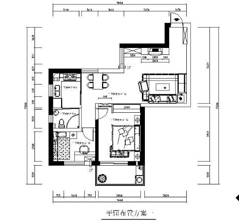 [长沙]简洁二居室内装修图-1