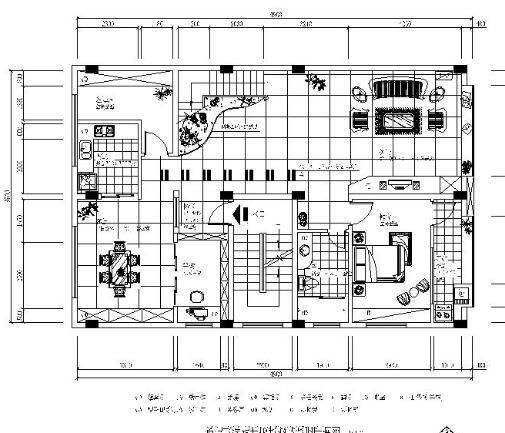 [福建]某复式套房室内装修图-1