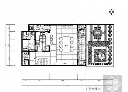 某现代几何四层别墅室内装修图-1