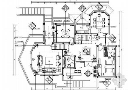 [重庆]某科技示范园VIP双层别墅室内装修图-1