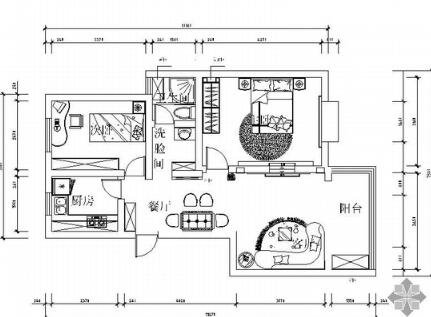 二居室装修图（含效果及预算）-1