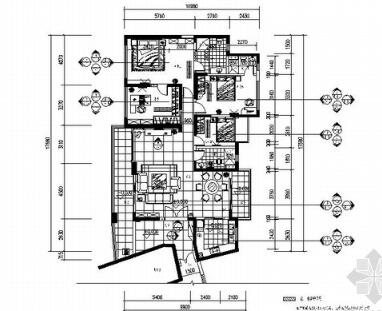 四居室套房家装设计图（含效果）-1