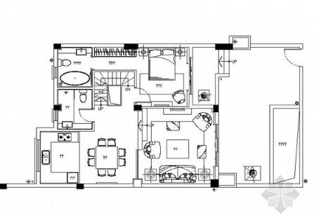 现代古典双层别墅室内装修图（含效果）-1