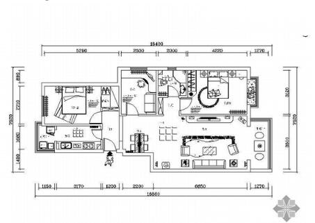 三室两厅施工图-1