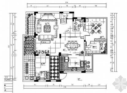 [上海]简欧双层别墅室内装饰图-1