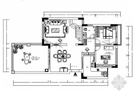 [广州]三层现代别墅设计方案图-1