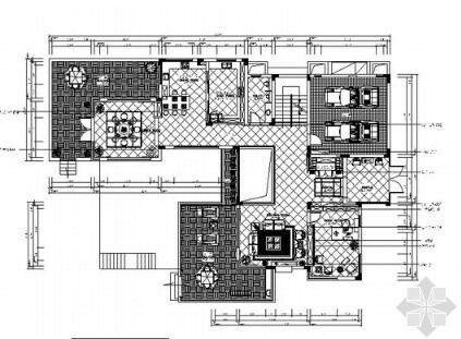 [杭州]某高尔夫别墅室内装饰施工图-1