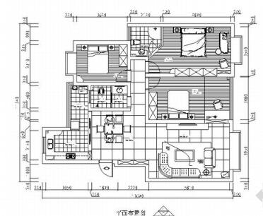 [湖南]某花园小区现代精装三室两厅装修图-1