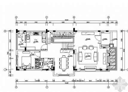 [广东]夏日地中海三层别墅样板房室内设计施工图（含效果...-1