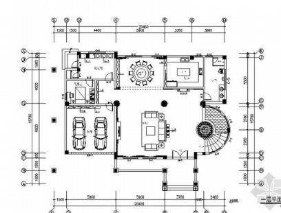 [福建]高档三层现代欧式风格精装修别墅施工图（含效果）-1