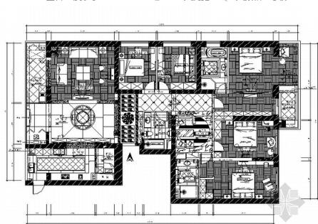 [福建]豪华欧式设计六居室装修施工图（含效果）-1
