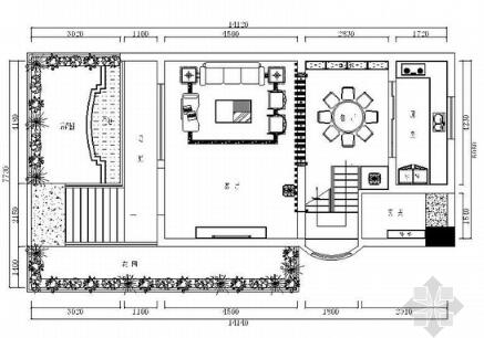 某三层现代别墅室内装修施工图-1