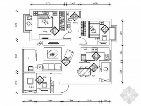 [原创]三口之家现代风格三居室装修图（含效果）-1