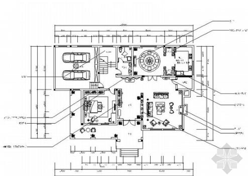 经典美式风情两层别墅设计装修施工图-1