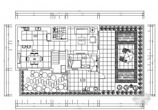 [北京]朝阳区高档居住区现代四层别墅装修施工图-1