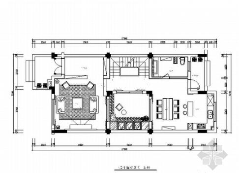 [浙江]现代风格三层别墅样板房室内设计施工图（含效果图...-1