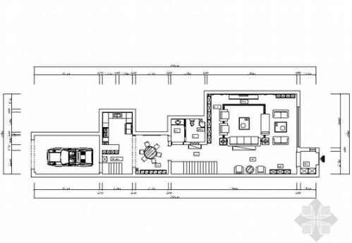 [银川]300简欧风格三层别墅样板间装修施工图-1