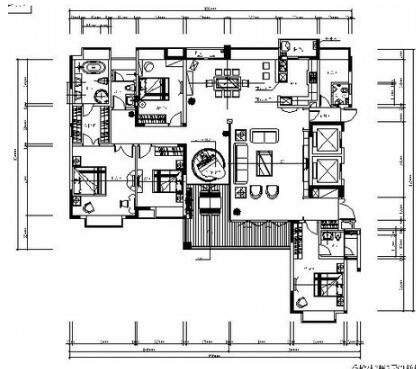 [东莞]现代四居精致样板房施工图（含实景）-1