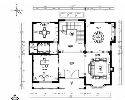 豪华欧式两层别墅室内装修图（含效果）-1