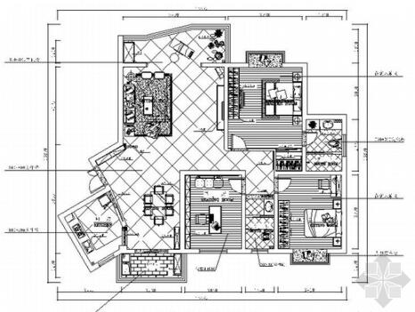 [常德]美景小区现代风格两居室装修图（含效果图）-1