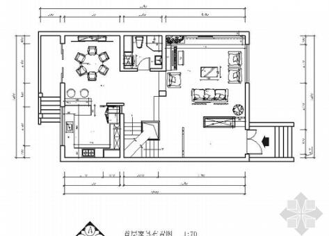 [北京]纯欧式半山建筑群高端三层别墅室内装修施工图-1