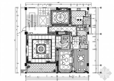 [福建]精品欧式风格别墅室内装修施工图-1