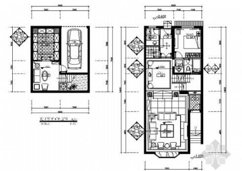 [江西]温馨现代风格四层别墅室内装修施工图（含效果）-1